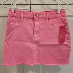 Lilly Pulitzer Kooper Denim Skirt